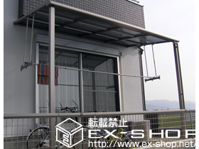 のテラス屋根 ライザーテラスII F型 テラスタイプ 単体 積雪〜20cm対応 施工例