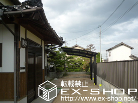 のカーポート プレシオスポート 積雪〜20cm対応＋収納式物干しセット2型 施工例