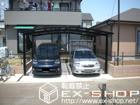 のカーポート カーブポートシグマIII   ワイド 積雪〜20cm対応 施工例