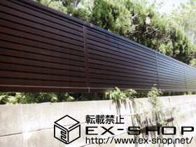 のフェンス・柵 エクスライン7型フェンス フリーポールタイプ 施工例