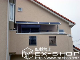 のバルコニー・ベランダ屋根 ライザーテラス?R型 単体 屋根タイプ 積雪〜20cm対応 施工例