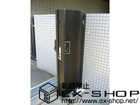 のカーゲート アルシャインM型Aタイプ ノンレール 両開き 施工例