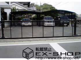 のカーゲート ワイドオーバードアR1型 電動式 2モーター仕様 施工例