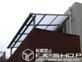 のバルコニー・ベランダ屋根 ライザーテラスII F型 単体 屋根タイプ 積雪〜20cm対応 施工例