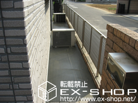 のフェンス・柵 ライフモダンフェンスSF-F1型(複合色）[フリーポール] 施工例