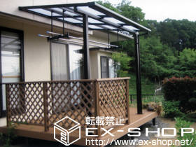 のテラス屋根 ライザーテラス?F型 単体 テラスタイプ 積雪〜20cm対応 施工例