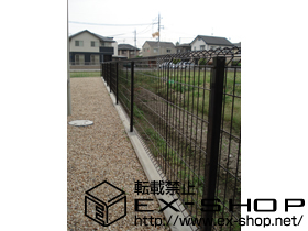 のフェンス・柵 FCS-61型フェンス[自由柱] 施工例