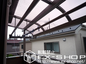 のバルコニー・ベランダ屋根 ライザーテラス?R型 単体 屋根タイプ 積雪〜20cm対応 施工例