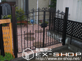 の門扉 トラディシオン門扉2型 両開き[門柱仕様] 施工例