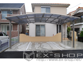 のカーポート カーブポートシグマ? ワイド 積雪〜20cm対応 施工例