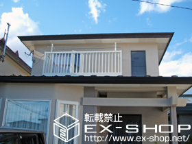 のバルコニー アクトステージA型 太格子 単体 屋根置き式 施工例