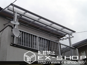 のバルコニー・ベランダ屋根 ヴェクターF型 単体 屋根タイプ 積雪〜20cm対応 施工例