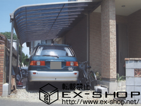 のテラス屋根 ライザーテラスII  R型 テラスタイプ 連棟 積雪〜20cm対応 施工例