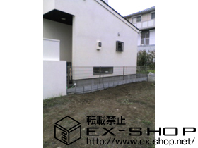 のフェンス・柵 ハイグリッドフェンスN8型［フリーポールタイプ］ 施工例