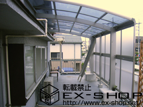 のカーポート プレシオスポート 積雪〜20cm対応＋サイドパネル2段 施工例