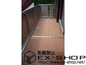 のバルコニー バルコニー BC-X型 パネル格子 連棟 屋根置き式 施工例