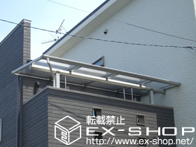 のバルコニー・ベランダ屋根 ヴェクターテラス F型 屋根タイプ 単体 積雪〜20cm対応 施工例