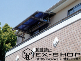 のバルコニー・ベランダ屋根 ライザーテラス?F型 単体 ルーフタイプ 積雪〜20cm対応 施工例