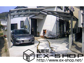 のカーポート カーブポートシグマ? 延長タイプ 積雪〜20cm対応 施工例