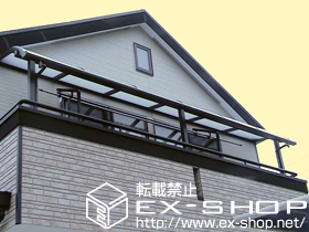 のバルコニー・ベランダ屋根 ライザーテラス?R型 連棟 屋根タイプ 積雪〜20cm対応 施工例