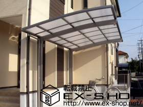 のカーポート カーブポートシグマIII 積雪〜20cm対応＋着脱式サポート（補助柱 施工例