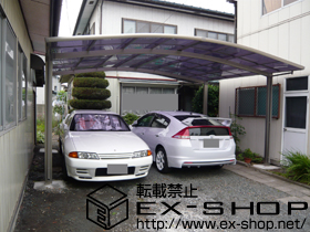 のカーポート カーブポートシグマ? ワイド 積雪〜20cm対応 施工例