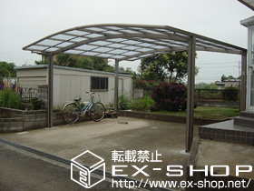 のカーポート カーブポートシグマ? ワイド 積雪〜30cm対応 施工例