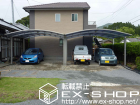 のカーポート プレシオスポート ワイド 積雪〜20cm対応 施工例