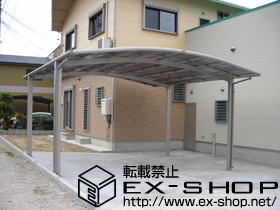 のカーポート カーブポートシグマIII   ワイド 積雪〜20cm対応 施工例