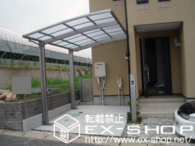 の門扉 シャレオR1型門扉 片内開き 柱使用※特注 施工例