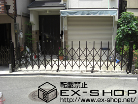 のカーゲート トリップゲート PB型 ノンレール 片開き 施工例