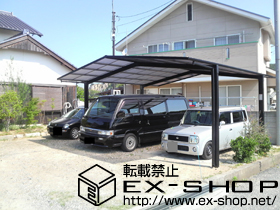 のカーポート サーフポート? M合掌タイプ 積雪〜20cm対応 施工例