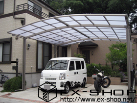 のカーポート カーブポートシグマ? ワイド 積雪〜20cm対応 施工例