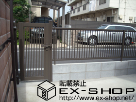 のフェンス・柵 プリレオR2型フェンス フリーポールタイプ 施工例