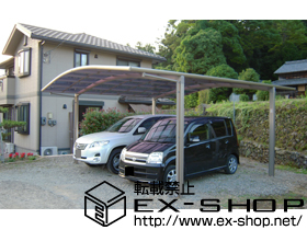 のカーポート カーブポートシグマIII   ワイド 積雪〜20cm対応 施工例