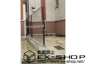 のフェンス・柵 FCS-61型フェンス フリーポールタイプ 施工例