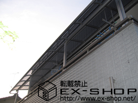 のバルコニー・ベランダ屋根 プレシオステラスR型 連棟 屋根タイプ 積雪〜20ｃｍ対応 施工例