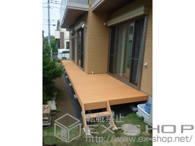 のウッドデッキ リウッドデッキII 標準 連棟 施工例