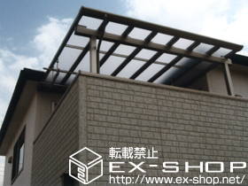 のバルコニー・ベランダ屋根 パワーアルファ F型 屋根タイプ 単体 積雪〜20cm対応 施工例