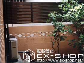 のフェンス・柵 プリレオR5型フェンス フリーポールタイプ 施工例