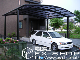 のカーポート カーブポートシグマIII   ワイド 積雪〜20cm対応 施工例