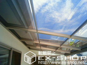 のバルコニー・ベランダ屋根 ライザーテラスII F型 屋根タイプ 単体 積雪〜20cm対応 施工例