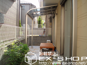 のテラス屋根 ライザーテラスII R型 単体 テラスタイプ 積雪〜20cm対応 施工例