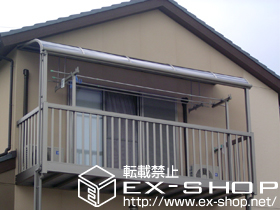 のバルコニー・ベランダ屋根 ライザーテラスII R型 屋根タイプ 積雪〜20cm対応 施工例