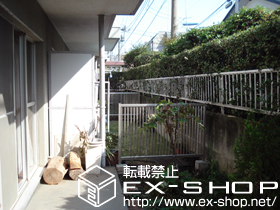 のフェンス・柵 エクスラインフェンス13型 間仕切柱施工 施工例