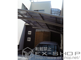 のバルコニー・ベランダ屋根 ライザーテラス?R型 単体 屋根タイプ 積雪〜20cm対応 施工例