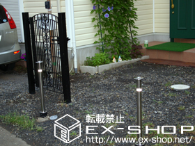 のカーゲート スペースガードF48型 固定式 施工例