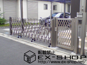 の門扉 シャレオR8型 片開き 柱使用 施工例