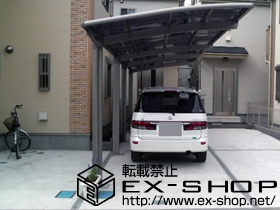 のカーポート カーブポートシグマIII  縦連棟 積雪〜20cm対応 施工例