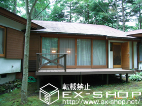 のウッドデッキ リコステージII  連棟＋デッキフェンス　3スパン（2+1L字） 施工例